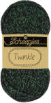 Scheepjes Twinkle 903 - fekete csillogó pamut fonal