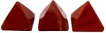  Piramida din Jasp Rosu Mineral Natural - 24-26-28-35x28-35 mm - 1 Buc