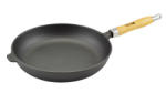 IKS Tigaie fonta rotunda 26cm maner lemn (10375)