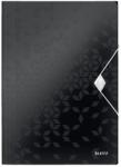 Leitz Mapa cu elastic LEITZ WOW, PP, A4, 150 coli, negru (L-45990095) - birotica-asp