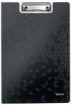 LEITZ Clipboard LEITZ WOW, dublu, polyfoam, A4, 100 coli, negru (L-41990095)