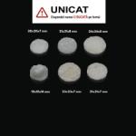  Cabochon din Cuart Alb Druzy de Forma Disc - 19-23 x19-23 x 7-14 mm