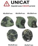  Pandantiv Jasp Kambaba Oval - Triunghi - Neregulat Fatetat - 40-41 x 28-31 x 7-10 mm - 1 Buc