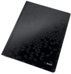 Leitz Gyorsfűző, laminált karton, A4, LEITZ Wow, fekete (E30010095) (30010095)
