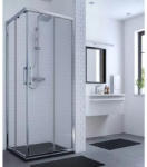 Ideal Standard Cabina de dus patrata cu usi glisante Ideal Standard Connect 2 90x90 profil alb (K966801)