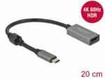 Delock Adaptor activ USB-C la HDMI (DP Alt Mode) 4K60Hz (HDR) T-M, Delock 66571 (66571)