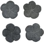  Jais Mat Margele Pietre Semipretioase Floare cu Gaura - 23x23x6 mm - 1 Buc