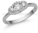  E343FC - CIRKÓNIA köves Fehér arany Eljegyzési Gyűrű (E343FC)