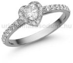  E356FC - CIRKÓNIA köves Fehér arany Eljegyzési Gyűrű (E356FC)