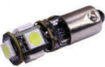 Palmonix Bec LED BA9S Canbus, 5 SMD 5050 12V, lumina alba (180618-19)