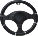 AutoMax Polonia Husa volan Chrome Ring Black, material cauciucat, diametru 37-39cm Kft Auto