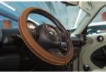 Sumex Husa volan Artisan , Handmade, din piele sintetica, diametru 37-39 cm , Culoare Tabacco Maro Kft Auto (HMA70WN)