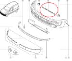 Automobile Dacia Mioveni Spoiler sub bara fata Renault Kangoo 1 1998- , Original Renault 8200361349 Kft Auto (8200361349)