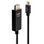 Lindy Cablu activ mini DisplayPort la HDMI 4K@60Hz cu HDR T-T 2m, Lindy L40922 (L40922)