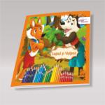 Editura Paper Dreams Carte de colorat si povesti - Lupul si Vulpea Carte de colorat