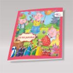 Editura Paper Dreams Carte de colorat si povesti - Cei trei purcelusi Carte de colorat