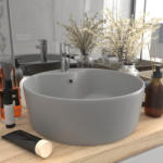 vidaXL 36x13 cm matt light grey (147037)