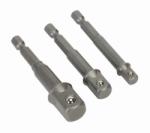 Raider Адаптери 3 броя комплект от HEX на квадрат 1/4" , 3/8" , 1/2" (158904) (158904)
