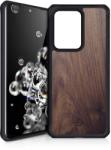 ItSkins Husa Samsung Galaxy S20 Ultra IT Skins Hybrid Fusion Brown (antishock, compatibil cu incarcare wirel (SGPS-HYBFS-WOG1)