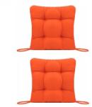 Palmonix Set Perne decorative pentru scaun de bucatarie sau terasa, dimensiuni 40x40cm, culoare Orange, 2buc/set (per-orangex2)