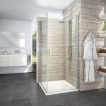 Roltechnik Limaya Line LYE2/1000 egyszárnyú zuhanyajtó (brillant, transparent, 1135008246) (1135008246)