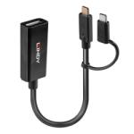 Lindy Adaptor USB Type C la Displayport 4K60Hz T-M Bidirectional, Lindy L43294* (L43294)