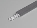 Topmet LED profil fedél "C" klikk fekete (76330041)