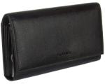 LA SCALA Fedeles, cipzáros aprós fekete női bőr pénztárca La Scala (DCO-064 black)