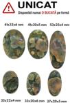  Pandantiv din Jasp African Oval cu Gaura - 38-46 x 25-28 x 4-6 mm