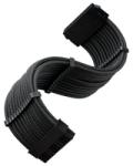 SilverStone Cablu prelungitor Silverstone 24 pini ATX, 30cm, cleme incluse, Black, SST-PP07E-MBB