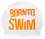 BornToSwim Úszósapka BornToSwim Classic Silicone Bílo/Narancssárga