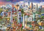 Educa - Puzzle Adrian Chesterman: Simboluri din America de Nord - 1 500 piese Puzzle