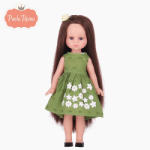 Paola Reina Estela zöld virágos ruhában - 21 cm