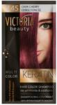 Victoria Beauty VICTORIA Keratin Therapy Hajszínező Sampon 40ml - V45 Sötét Cseresznye