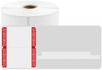 AIMO Etichete bijuterii 30 x 25 mm + 45 mm model margini rosii pentru imprimanta AIMO Phomemo M110 M200 M220 100 etichete (AIWZF3025-45-100RDA)