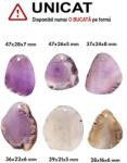  Pandantiv Agata Colorata Neregulata cu Gaura - 28-36 x 24-33 x 2-4 mm - 1 Buc