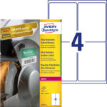 Avery-Zweckform No. L7915-40 fehér színű 99, 1 x 139 mm méretű, lézernyomtatóval nyomtatható, ultra ellenálló öntapadós etikett címke, erős, tartós ragasztóval A4-es íven - kiszerelés: 160 címke / 40 ív