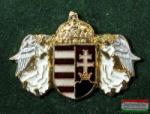  Angyalos koronás címer, aranyozott