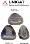  Pandantiv Agata Dungata Druzy Colorat Picatura cu Gaura - 67-83 x 55-84 x 9-15 mm - 1 Buc
