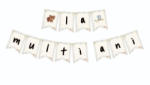 Balloons4party Banner Ghirlanda animalute La multi ani 3 m