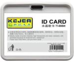  Buzunar PVC, pentru ID carduri, 105 x 74mm, orizontal, 5 buc/set, KEJEA - alb (KJ-T-555H-WH)