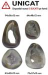  Pandantiv Agata Dungata Druzy Colorata Picatura cu Gaura - 63-794 x 48-60 x 12-15 mm - 1 Buc