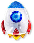 Balloons4party Balon folie racheta 60 cm - articole-petreceri - 11,99 RON