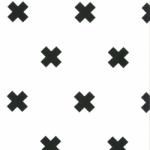 Noordwand Fabulous World Tapet Cross, alb și negru, 67104-6 67104-6 (422682)