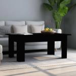 vidaXL Măsuță de cafea, negru, 100 x 60 x 42 cm, PAL (801180) Masa de cafea
