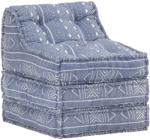 vidaXL Fotoliu puf modular, indigo, material textil (287716)
