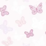 Noordwand Kids at Home Tapet Butterfly, roz, 100114 100114 (422660)