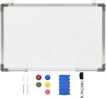 vidaXL Tablă magnetică albă cu ștergere uscată 50x35 cm oțel (146630)