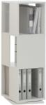 FMD Dulap rotativ de dosare deschis, stejar antichizat, 34x34x107 cm 291-001E (428798) Dulap arhivare