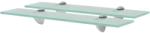 vidaXL Rafturi suspendate, 2 buc. , 50 x 10 cm, sticlă, 8 mm (3051496) Raft